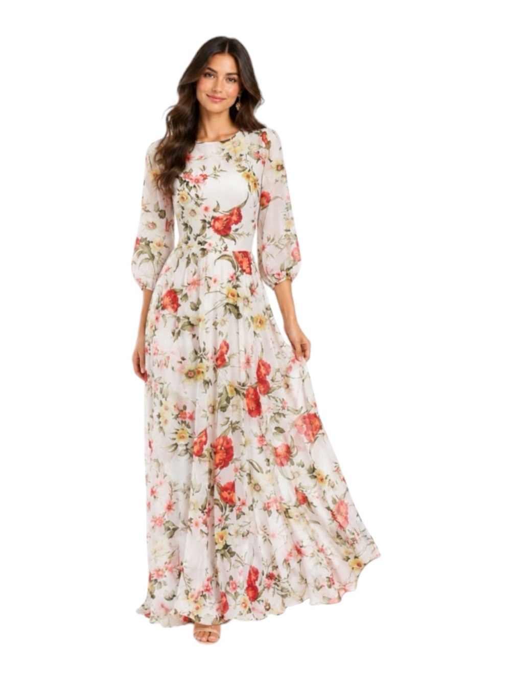 Yumi Kim Woodstock Maxi Dress Size XS Floral Romantic Fairy Flowy Whimsical